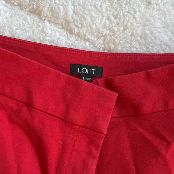 Red LOFT pants - Picture 3 of 4